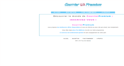 Desktop Screenshot of courrier-premium.com